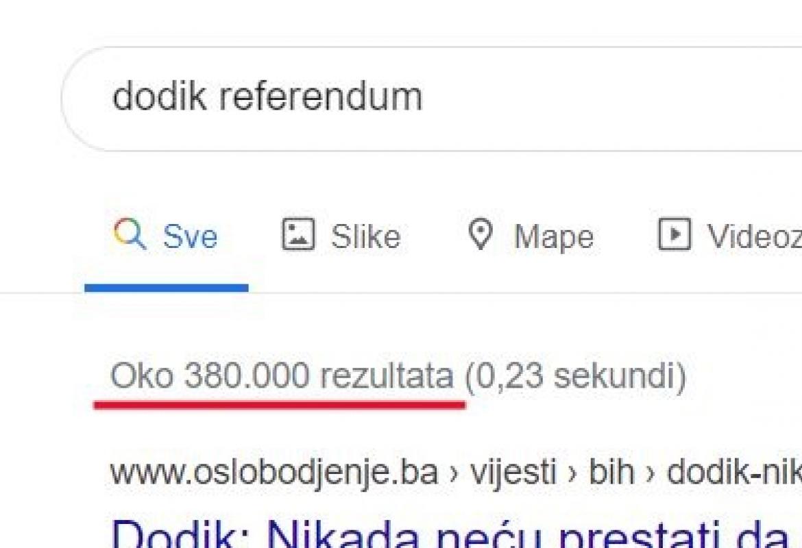 380.000 rezultata za manje od sekundu