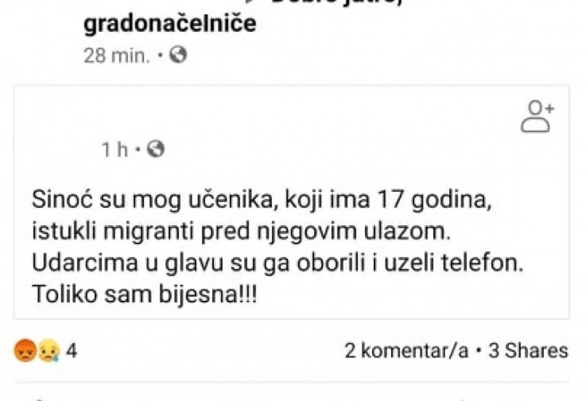 Migranti pretukli maloljetnika i ukrali mu telefon